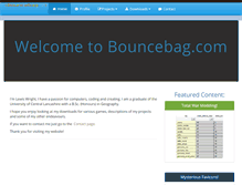 Tablet Screenshot of bouncebag.com